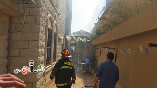 كفر قاسم : اندلاع حريق بأحد البيوت شمالي المدينة بدون اصابات